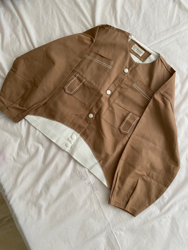 کراپ کت لنین کتان وارداتی