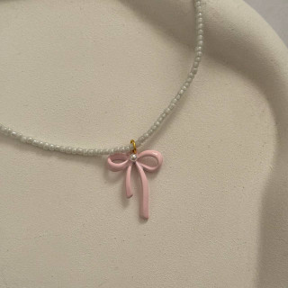 گردنبند پینترسی پاپیون منجوقی🦢🎀